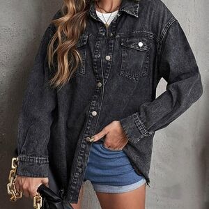 Women's Black Denim Jacket
